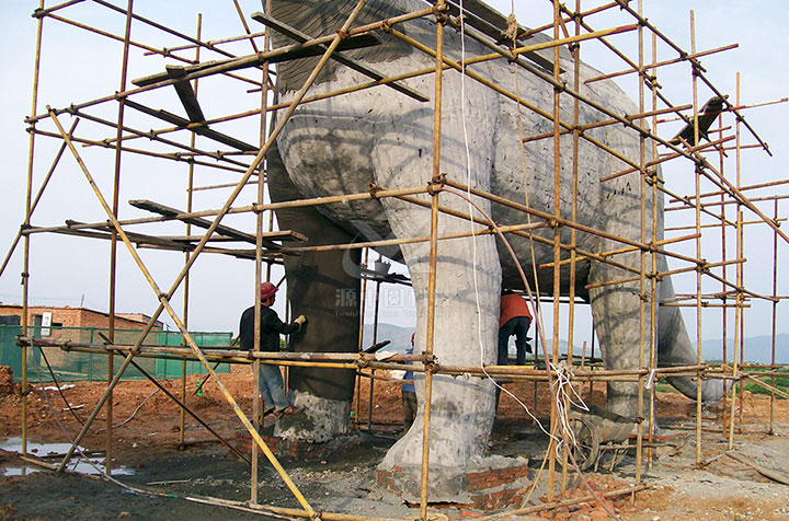 大型水泥恐龍雕塑制作