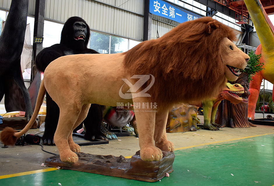 仿真獅子，電動(dòng)獅子，獅子模型，獅子雕塑